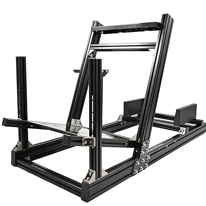 Anman Rock-Firm Racing Simulator Cockpit Fits for Logitech G920 G29 G923/Thrustmaster T300RS T150S TX Fanatec PC PS4 Xbox One Steering Wheel Stand Without Steering Wheel Shifter and Pedal