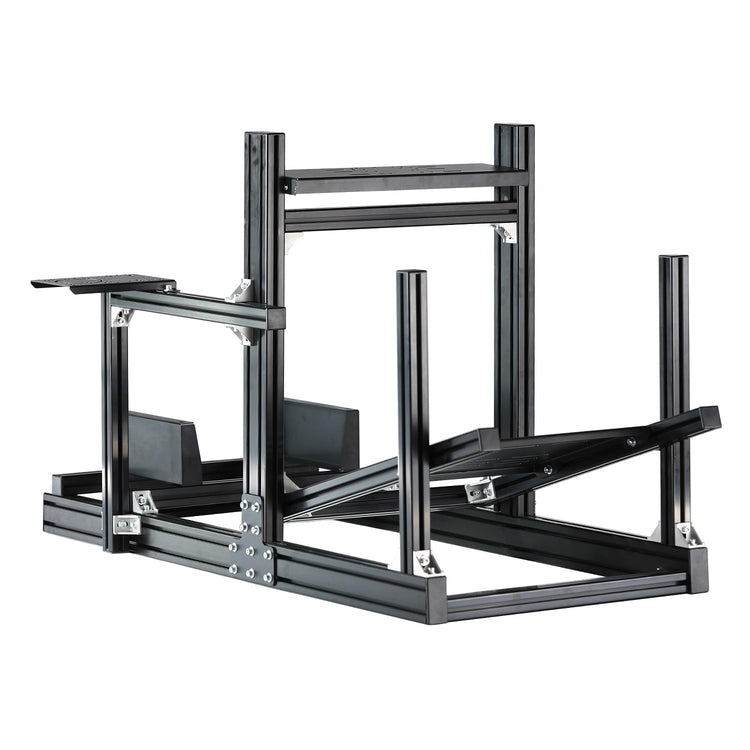 Anman GT/F1 Sim Racing Cockpit 8040 Aluminium Profile Racing Frame, Add 1 Cross Bar on Shifter Plate of the Driving Simulator Stand, More Sturdy for Using Direct Drive Steering Wheel GPRO CSLDD T818