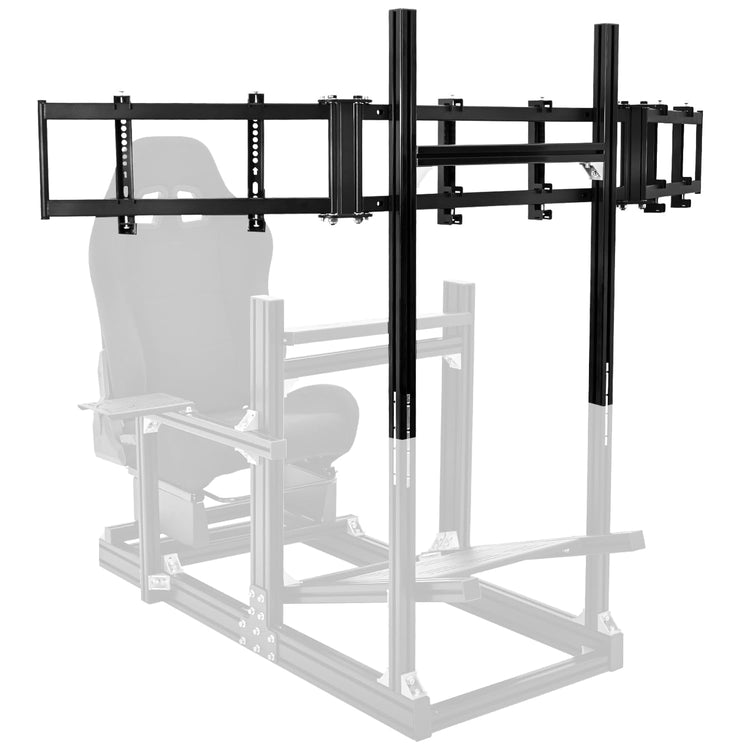 Anman Racing Simulator Cockpit Monitor Stand Fit for Logitech/Thrustmaster/Fanatec G29/G923/T248 Only Suitable Aluminum Racing Cockpit Without Wheel,Pedal