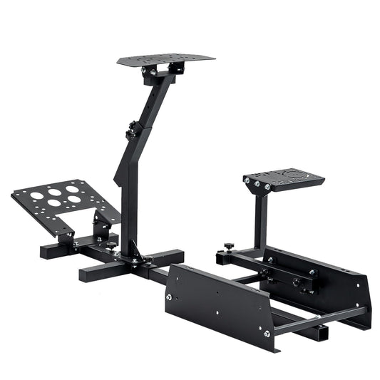 Anman Streamlined Racing Sim Simulator Cockpit fit for Logitech/Thrustmaster/Fanatec g25, g27,g923,g27,T80,T248x,T300RS,TX|Adjustable Pro Gearshift Lever Wheel Stand,Seat&Electronics Not Included