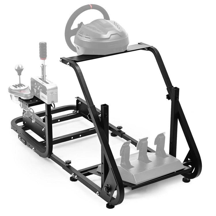 Anman G25 PRO Racing Simulator Cockpit fit for PC,PS4 Racing Wheel Stand for Logitech G27 G29 G920,Fanatec,Thrustmaster T500RS T300RS Race Car Seat, Wheel Shifter Pedals Playseat NOT Included