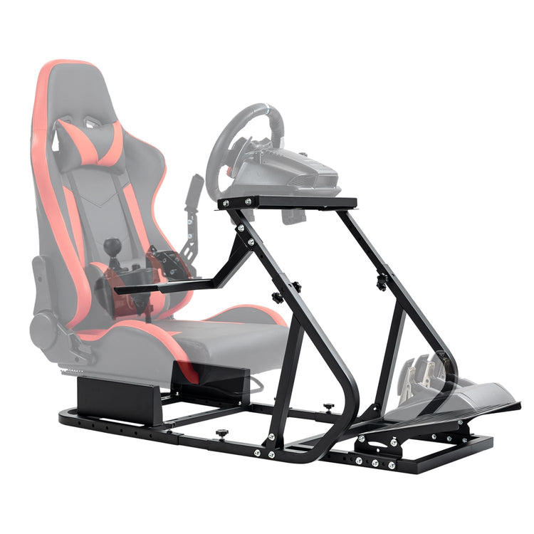 Anman Light Series Sim Racing Simulator Cockpit Frame Fit for Logitech/Thrustmaster G29 G923 G920 T-GT T248X T80,Steering Wheel Mount Driving Simulator, Not Include Electronics