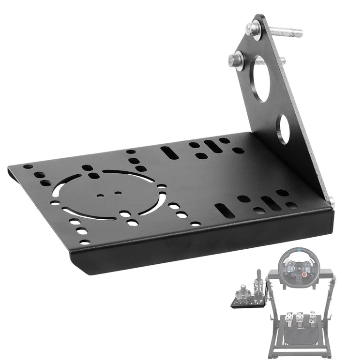 Anman Racing Steering Wheel Cockpit Upgraded Professional Shifter with Larger Layout Space, Accommodates Both Mouse and Handbrake, Adapts to Most Handbrakes