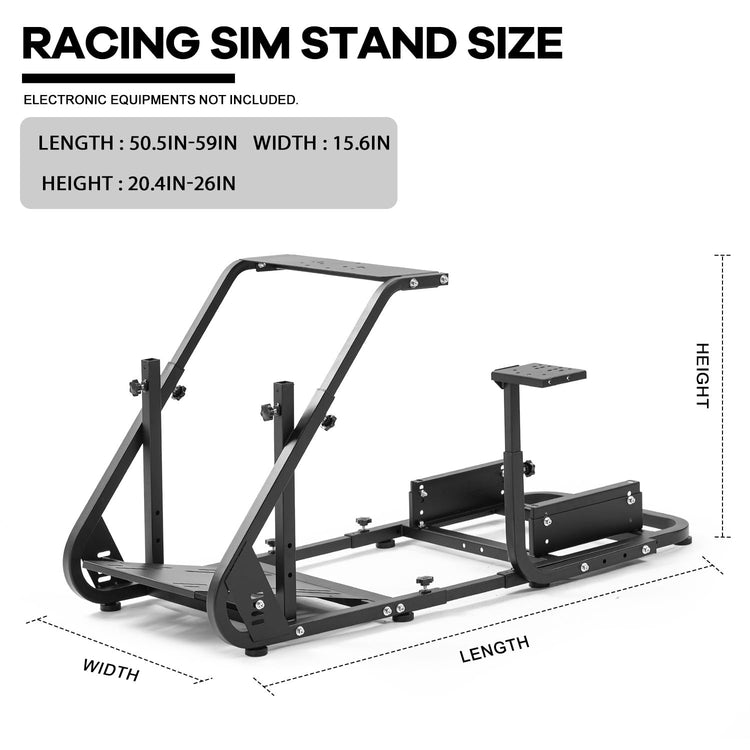 Anman G25 PRO Racing Simulator Cockpit fit for PC,PS4 Racing Wheel Stand for Logitech G27 G29 G920,Fanatec,Thrustmaster T500RS T300RS Race Car Seat, Wheel Shifter Pedals Playseat NOT Included