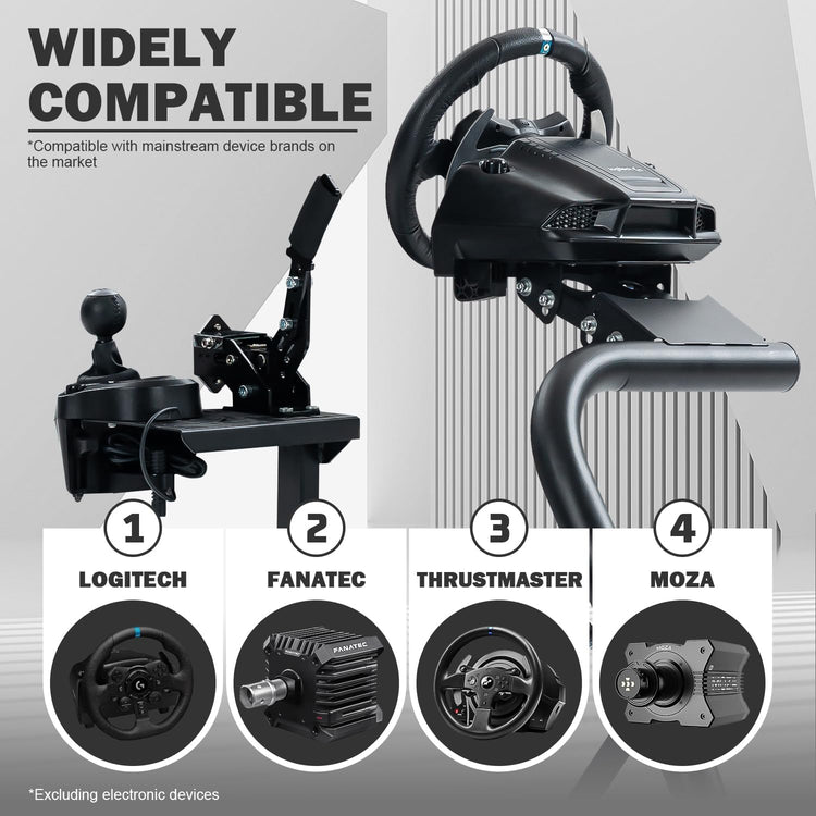 Anman G29 Inspired Sim Simulator Cockpit with Seat Fit for Logitech/Thrustmaster G27 G920 G923 T300RS TX,with Round Tube Freedom Upgrade Pro Steering Wheel Stand, Not Included Electronics
