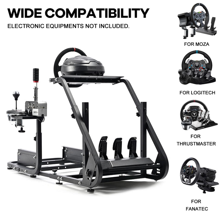 Anman G25 PRO Racing Simulator Cockpit fit for PC,PS4 Racing Wheel Stand for Logitech G27 G29 G920,Fanatec,Thrustmaster T500RS T300RS Race Car Seat, Wheel Shifter Pedals Playseat NOT Included