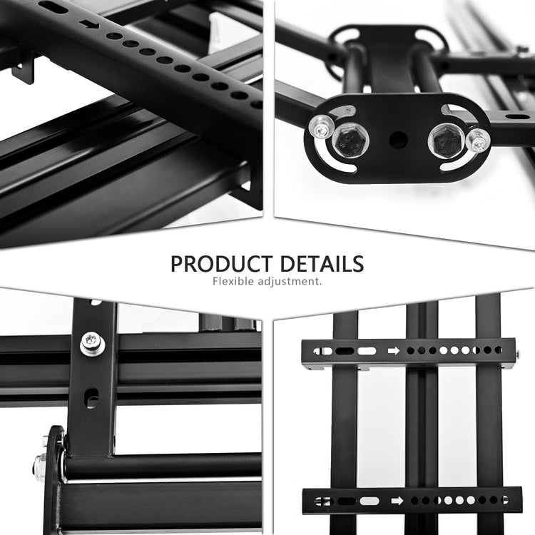 Anman Racing Simulator Cockpit Monitor Stand Fit for Logitech/Thrustmaster/Fanatec G29/G923/T248 Only Suitable Aluminum Racing Cockpit Without Wheel,Pedal