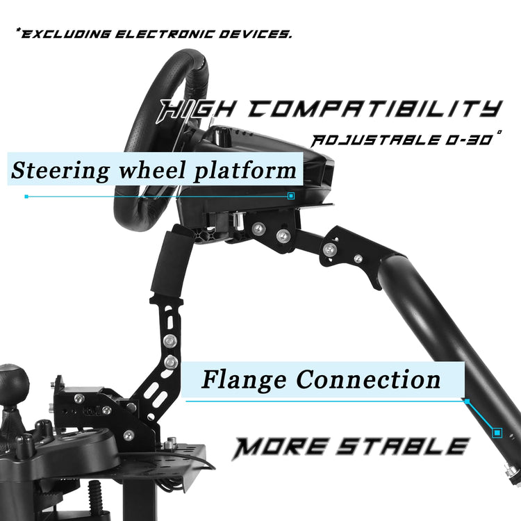 Anman G25 Racing Sim Simulator Cockpit with Red Seat Equipped with Monitor TV Stand fit for Thrustmaster T300RS,Fanatec,Logitech G27 G29 G920 G923,PS5 Handbrake Wheel Shifter Pedals NOT Included