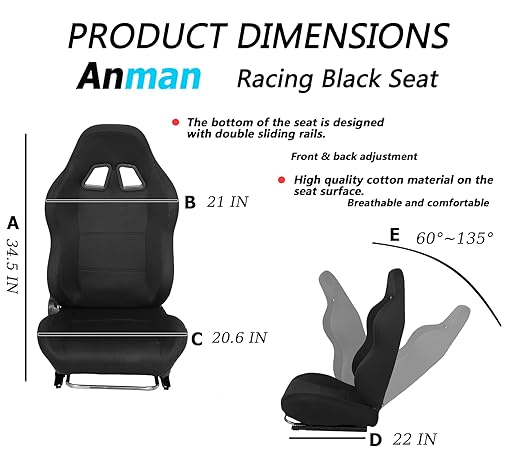 Anman Flight Racing Simulator Cockpit Upgrade Pro Fits for Most Logitech,Thrustmaster,PS5 Game Accessories Sim Steering Driving Simulator Cockpit Steering Wheel Handbrake Pedal Helmet Without