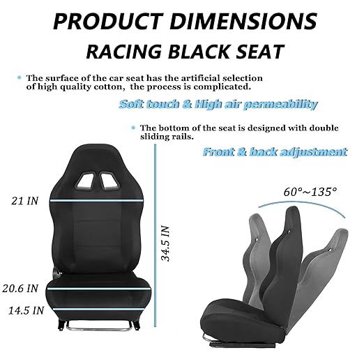 Anman Racing Flight Cockpit with Seat Gaming Steering Wheel Stand Fits for Logitech G920 G29 G923/Thrustmaster T300RS T150S TX Fanatec PC PS4 Xbox One,Without Wheel, Pedal, Handbrake
