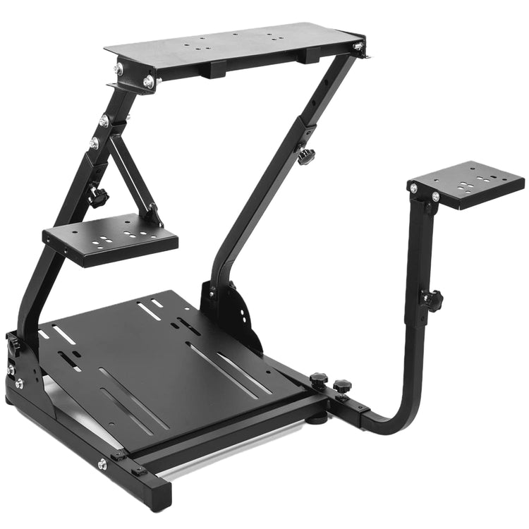 Anman racing simulator cockpit Steering Wheel Stand with Double Gear Shifter Mount Fits Logitech G25 G27 G29 G920 G923,Foldable Gaming Cockpit Stand Support PC XBOX,without Pedal and Steering Wheel