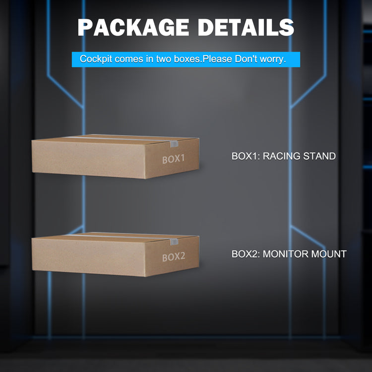 Anman Pro Adjustable Driving Racing Simulator Cockpit with Single-screen Monitor Mount, Fit for Logitech G29 G920 G923/Thrustmaster T300RS/Moza R3 R5, Wheel, Pedals, Seat and Monitor Not Included