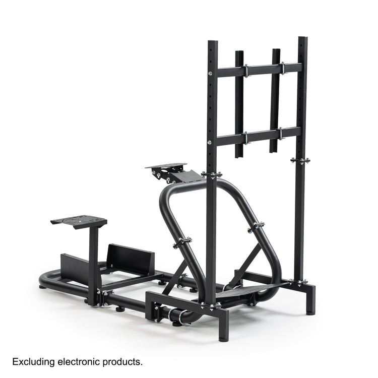 Anman Pro Adjustable Driving Racing Simulator Cockpit with Single-screen Monitor Mount, Fit for Logitech G29 G920 G923/Thrustmaster T300RS/Moza R3 R5, Wheel, Pedals, Seat and Monitor Not Included