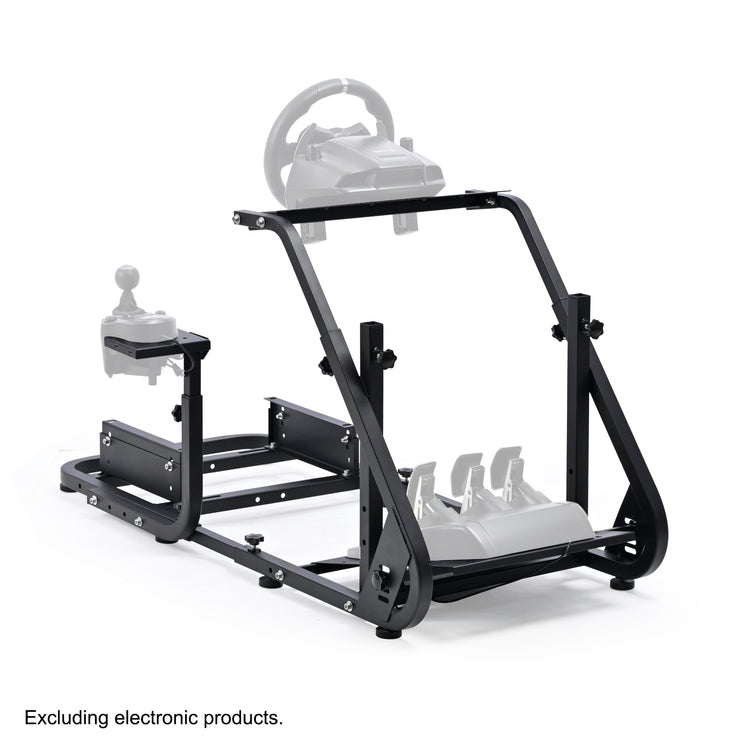 Anman Racing Simulator Cockpit, Mountable Monitor Stand, Fit for Logitech G27 G29 G920/Fanatec/Thrustmaster T500RS T300RS, Adjustable Driving Simulator, Not Include Steering Wheel, Pedals, Handbrake, Seat and Monitor