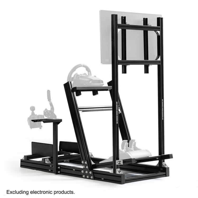 Anman 8040 Aluminum Profile Racing Sim Cockpit with Monitor Mount,F1 Trunk Simulator,Fit for Moza/Logitech/Fanatec/Thrustmaster,Professional-Grade,No TV,Seat,Steering Wheel,Handbrake,Pedals