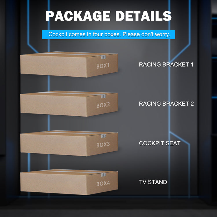 Anman 8040 Aluminum Profile Racing Sim Cockpit with Black Seat Monitor Mount,F1 Trunk Simulator,Fit for Moza/Logitech/Fanatec/Thrustmaster,Professional-Grade,No TV,Steering Wheel,Handbrake,Pedals
