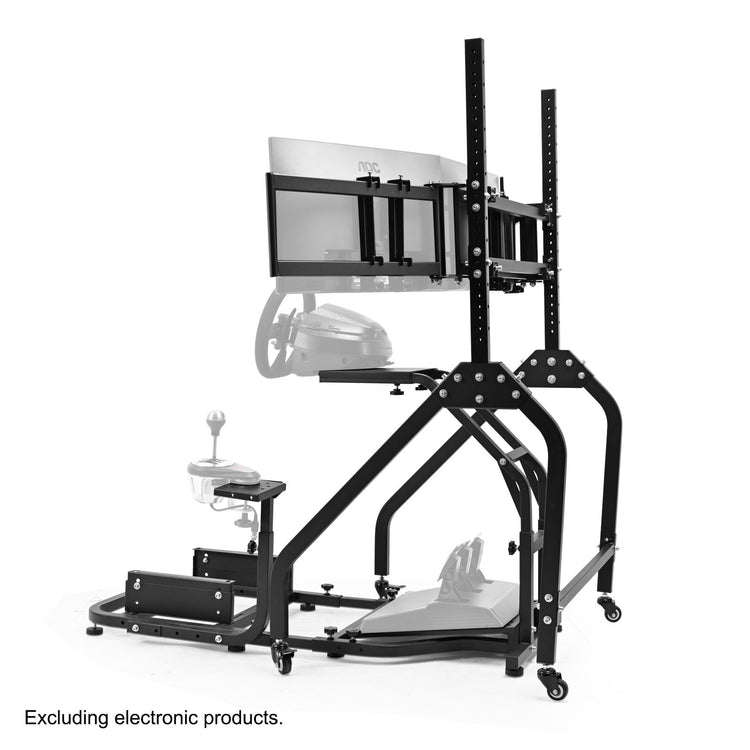 Anman Stand-up Racing Simulator Cockpit with Triple Monitor Stand FIt for Logitech G29 G920 G923,for Thrustmaster T-GT II T80 T150,for PXN V9 V10 V99,Standing Sim Driving Cockpit,Not Include Wheel Shifter Pedal TV
