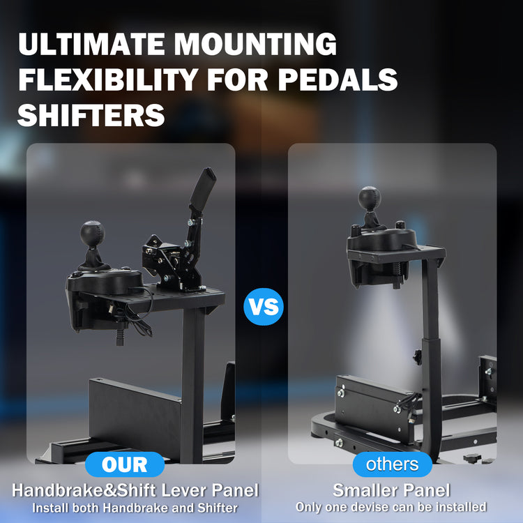 Anman 8040 Aluminum Profile Racing Sim Cockpit with Black Seat,F1 Trunk Simulator,Fit for Moza/Logitech/Fanatec/Thrustmaster,Professional-Grade,No Seat,Steering Wheel,Handbrake,Pedals