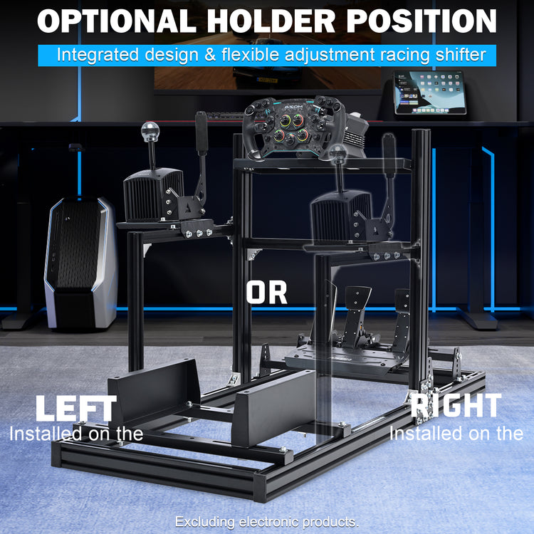 Anman 3060 Aluminum Profiles Racing Simulator Cockpit,Fully Adjustable , Support for Logitech/Thrustmaster/Fanatec,Not Include Steering Wheel,Pedals,Handbrake
