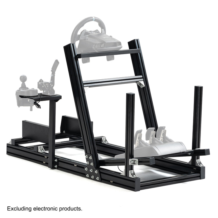 Anman 8040 Aluminum Profile Racing Sim Cockpit F1 Trunk Simulator Fit for Moza/Logitech/Fanatec/Thrustmaster,Professional-Grade,No Seat,Steering Wheel,Handbrake,Pedals