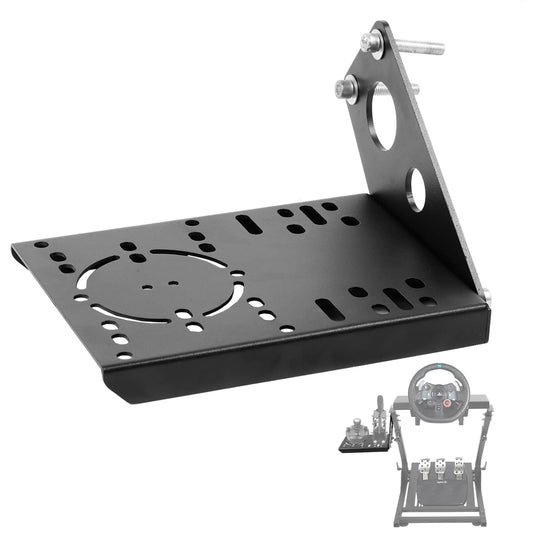 Anman Racing Steering Wheel Cockpit Upgraded Professional Shifter with Larger Layout Space, Accommodates Both Mouse and Handbrake, Adapts to Most Handbrakes