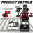 Anman Versatile Flight Sim Stand with Seat Fits for Logitech/Thrustmaster G29,G920,G923,X52,G PRO,T16000,T80,T300,Double Gearshift Lever Racing Wheel Mount Simulator Cockpit,Electronics Not Included