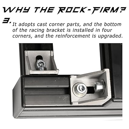 Anman  Rock-Firm Racing Simulator Cockpit Fits for Logitech G920 G29 G923/Thrustmaster T300RS T150S TX Fanatec PC PS4 Xbox One Steering Wheel Stand Without Steering Wheel Shifter and Pedal