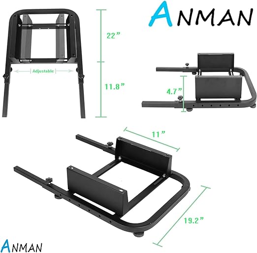 Anman PRO Rear Half of Seat Bracket - Racing Wheel Stand Accessories (Only Fits Racing Stand)