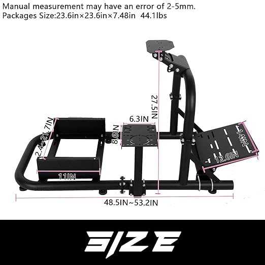 Anman G923 Racing Gaming Simulator Cockpit PRO, Driving Simulator Stand Fits for Logitech G25 G27 G29,Thrustmaster T300RS TX Fanatec PC PS4 Xbox,NOT Include Wheel Shifter Pedals Seat