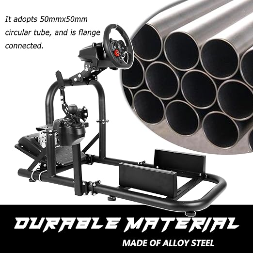 Anman G923 Racing Gaming Simulator Cockpit PRO, Driving Simulator Stand Fits for Logitech G25 G27 G29,Thrustmaster T300RS TX Fanatec PC PS4 Xbox,NOT Include Wheel Shifter Pedals Seat
