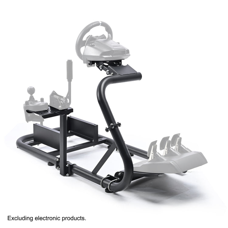 Anman Steering Wheel Stand fits for Logitech/Thrustmaster g25 g27 g923 T248x T-GT T300RS TX, φ50mm Round Tube Freedom Upgrade Racing Simulator Cockpit Steering Wheel Pedal Seat Not Included