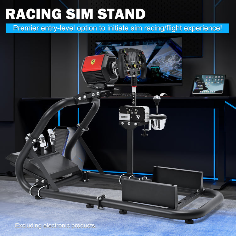 Anman Pro Adjustable Driving Racing Simulator Cockpit, Fit for Logitech G29 G920 G923/Thrustmaster T300RS/Moza R3 R5, Wheel, Pedals, Seat and Monitor Mount Not Included