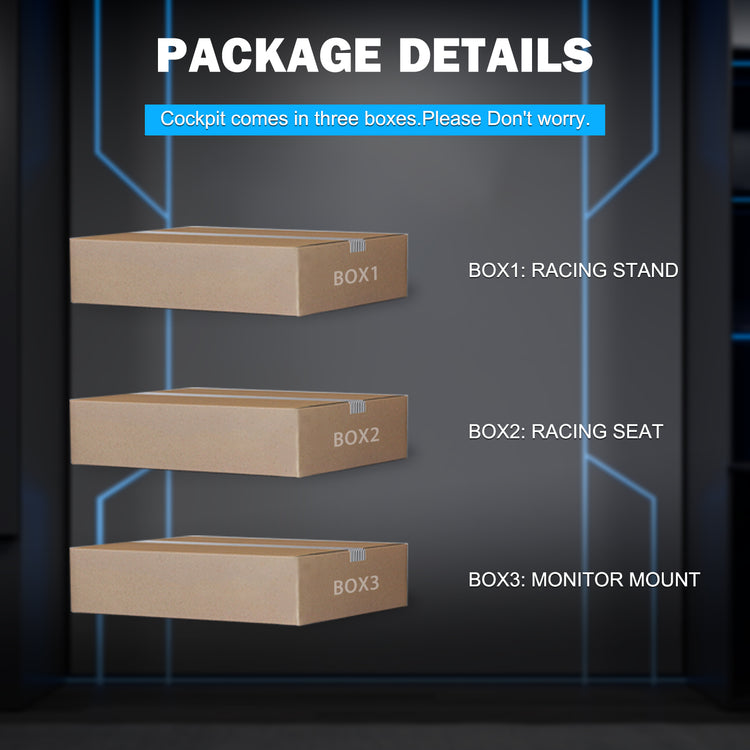Anman Racing Simulator Cockpit With Black Racing Seat and Monitor Stand, Fit for Logitech G27 G29 G920/for PXN/for Thrustmaster T500RS T300RS, Adjustable Driving Simulator, Not Include Steering Wheel, Pedals, Handbrake, and Monitor