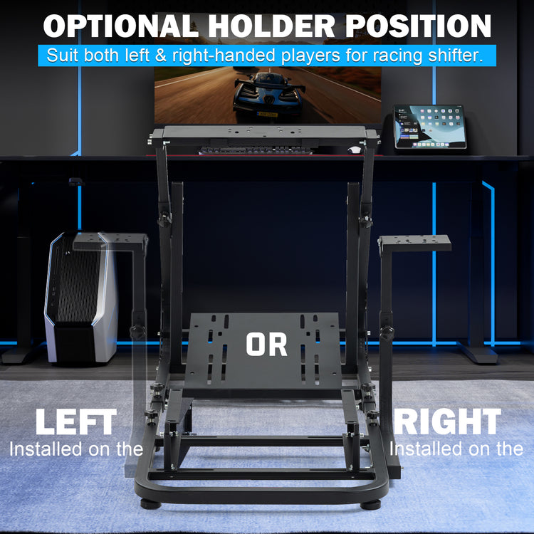 Anman Racing Simulator Cockpit, Mountable Monitor Stand, Fit for  Logitech G27 G29 G920/Fanatec/Thrustmaster T500RS T300RS, Adjustable Driving Simulator, Not Include Steering Wheel, Pedals, Handbrake, Seat and Monitor