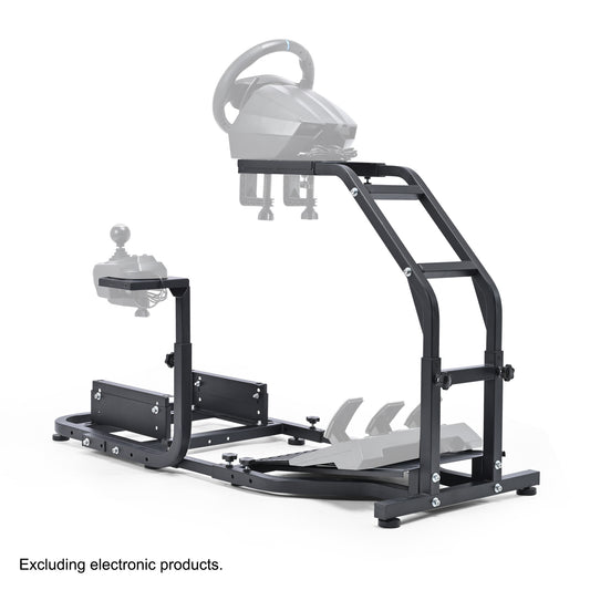 Anman Stand-up Racing Simulator Cockpit FIt for Logitech G29 G920 G923, for Thrustmaster T-GT II T80 T150,for PXN V9 V10 V99, Standing Sim Driving Cockpit, Not Include Wheel Shifter Pedal TV Stand