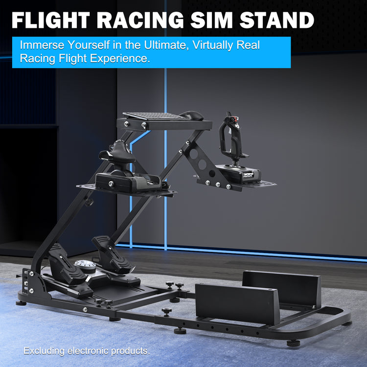 Anman Versatile Flight Sim Stand Pro Fits for Logitech G29 G920 G923 X52 G PRO,for Thrustmaster T16000 T248x T80 T300,Racing Simulator Wheel Mount,Electronics Not Included