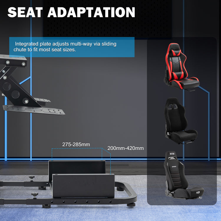 Anman Versatile Flight Sim Stand Pro Fits for Logitech G29 G920 G923 X52 G PRO,for Thrustmaster T16000 T248x T80 T300,Racing Simulator Wheel Mount,Electronics Not Included