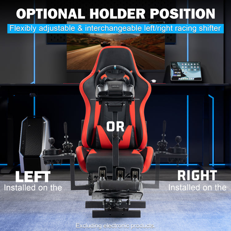 Anman Racing Simulator Cockpit With Red Seat Fit for Logitech G25 G27 G920 G29, Thrustmaster Tx 458, T500 RS,PC, PS4,Adjustable Racing Simulator Mount, Wheel ,Shifter ,Pedals NOT Included