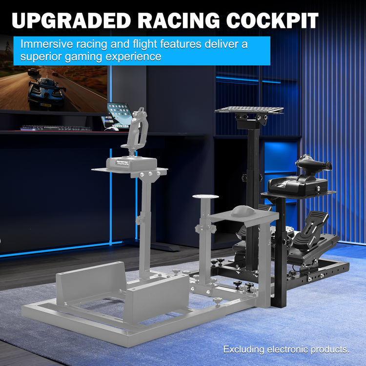 Amman Racing Simulator Mount, Compatible with Logitech/Thrustmaster/Fanatec G29, G920, G923, G27, T150, T248, T300RS, and TMX Series,Features Infinite Adjustment,Steering Wheel, Pedals, and Handbrake Sold Separately