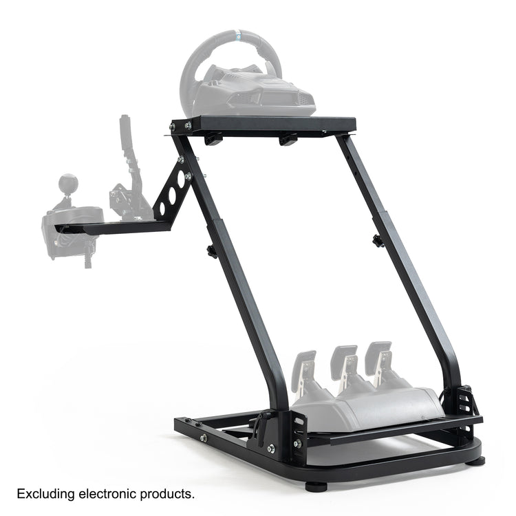 Anman Racing Steering Wheel Stand Pro Gear Shifter Mount Fit for Logitech G27 G29, for Fanatec,for Thrustmaster T150 T150 pro,Adjustable Height & Angle,Foldable Racing Simulator Stand,No Pedals and Steering Wheel