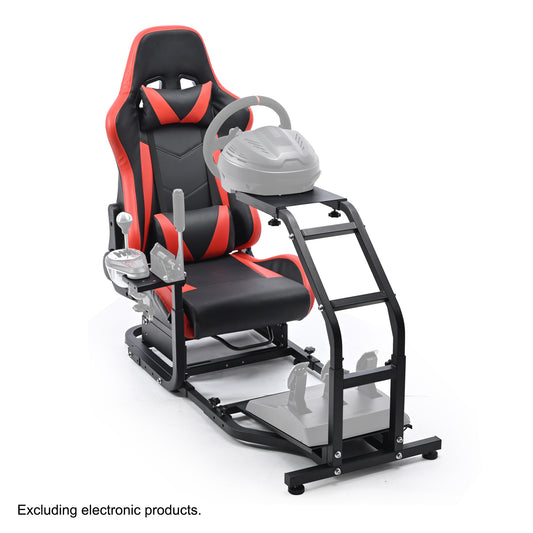 Anman Stand-up Racing Simulator Cockpit with Gaming Seat FIt for Logitech G29 G920 G923,for Thrustmaster T-GT II T80 T150,for PXN V9 V10 V99,Standing Sim Driving Cockpit,Not Include Wheel Shifter Pedal TV Stand