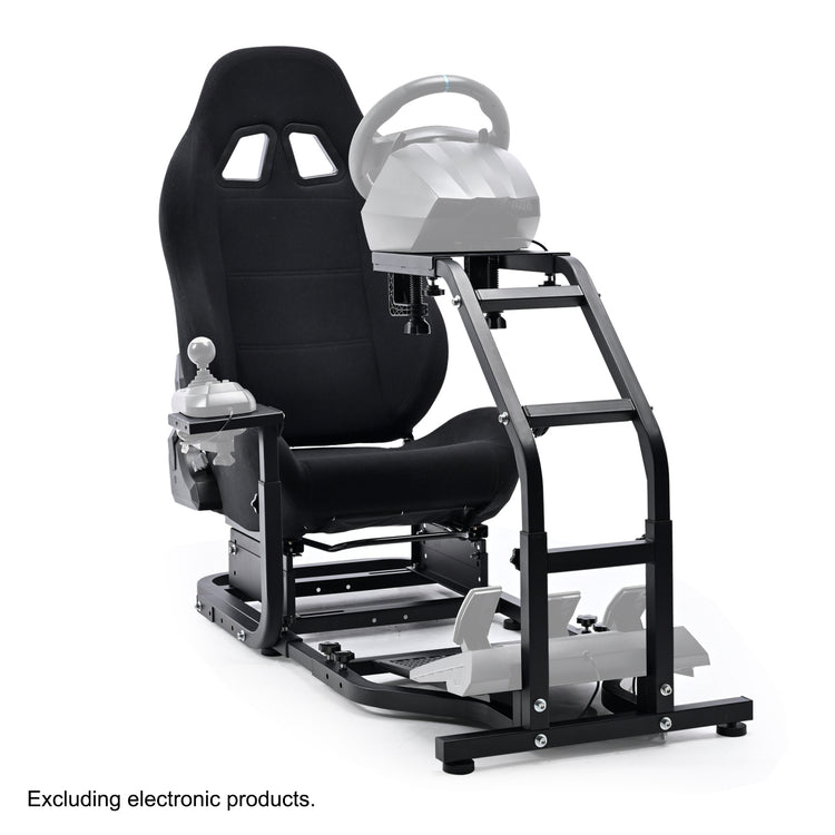 Anman Stand-up Racing Simulator Cockpit with Gaming Seat FIt for Logitech G29 G920 G923,for Thrustmaster T-GT II T80 T150,for PXN V9 V10 V99,Standing Sim Driving Cockpit,Not Include Wheel Shifter Pedal TV Stand