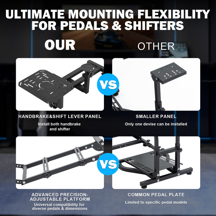 Anman X56 Flight Simulator Cockpit with Pedal Mount Chair Fit for Thrustmaster A10C Hotas Warthog for Logitech X52,Multifunctional Game Chair,Electronics Not Included