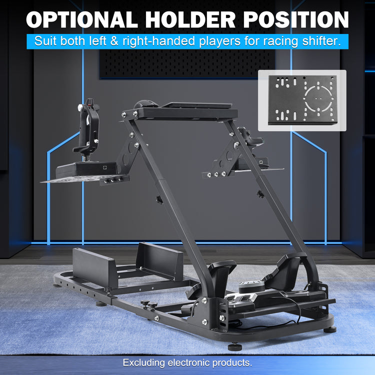 Anman Versatile Flight Sim Stand Pro Fits for Logitech G29 G920 G923 X52 G PRO,for Thrustmaster T16000 T248x T80 T300,Racing Simulator Wheel Mount,Electronics Not Included