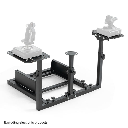 Anman Connecting Seat Racing Simulator Stand Double Shifters Fit for Logitech Shifter Joystick Pedals,For Thrustmaster HOTAS Warthog,Without , Pedal, Joystick,Handbrake,Seat